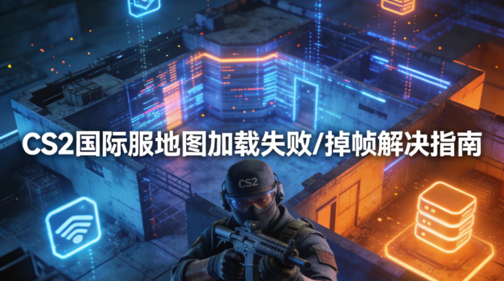 CS2国际服延迟高、卡顿掉帧怎么办？